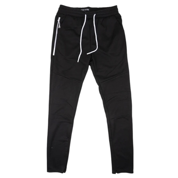 TRUE BORN TRACK JACKET & PANTS SET BLACK - TF501-TH504 SMALL - Picture 3 of 3